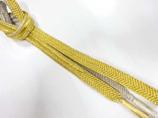 未使用品　正絹　手組帯締め